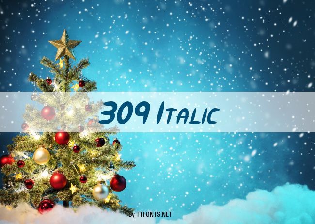 309 Italic example