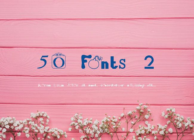 50 Fonts 2 example
