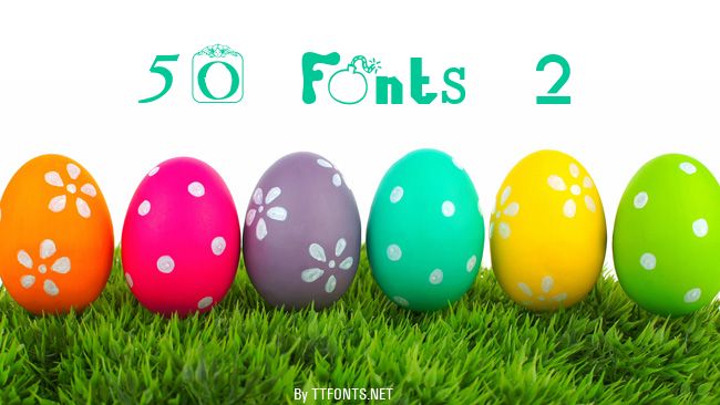 50 Fonts 2 example