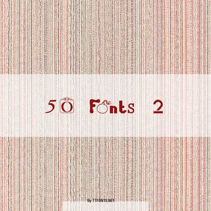 50 Fonts 2 example