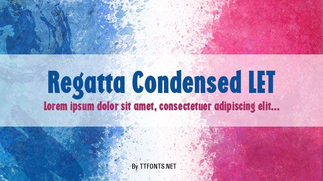 Regatta Condensed LET example
