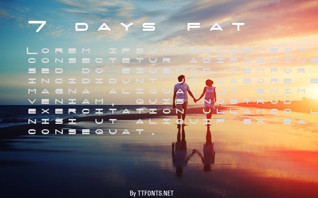 7 days fat example