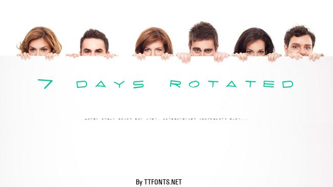 7 days rotated example