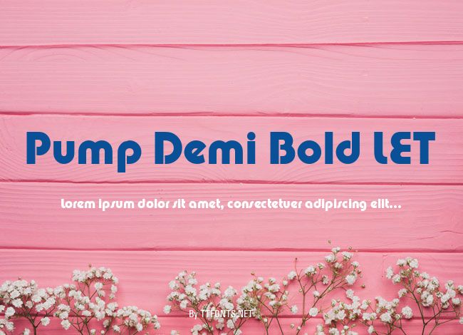 Pump Demi Bold LET example