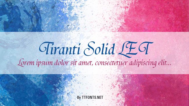 Tiranti Solid LET example