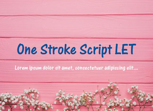 One Stroke Script LET example