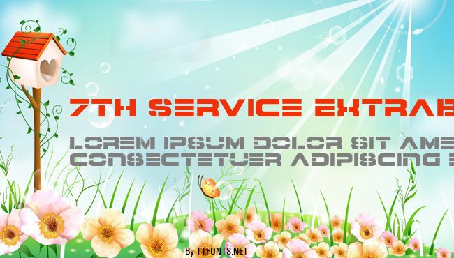 7th Service ExtraBold example