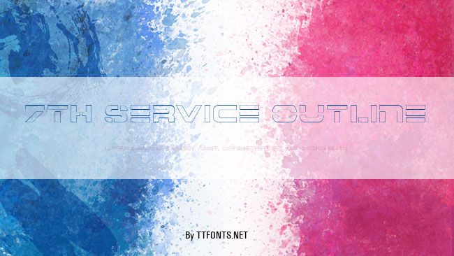 7th Service Outline example