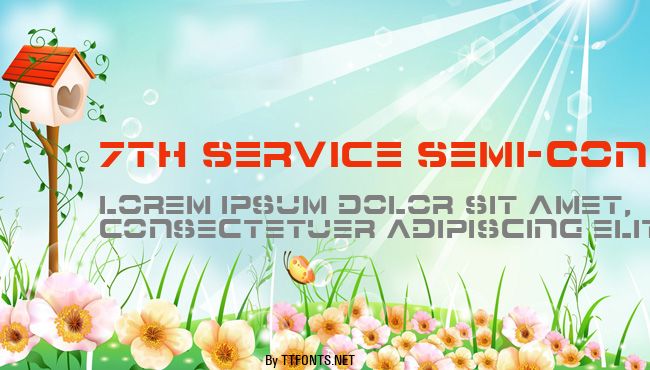 7th Service Semi-Condensed example