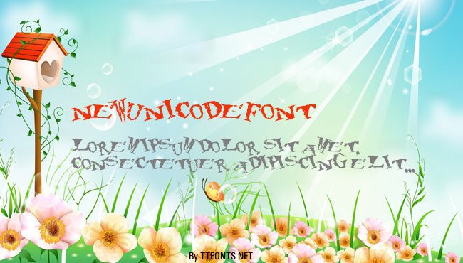NewUnicodeFont example