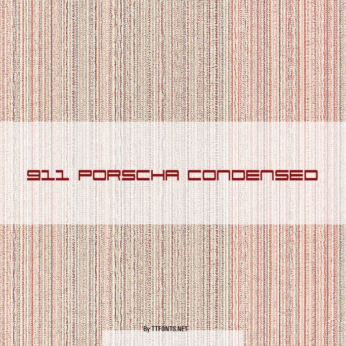 911 Porscha Condensed example