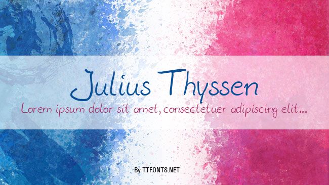 Julius Thyssen example