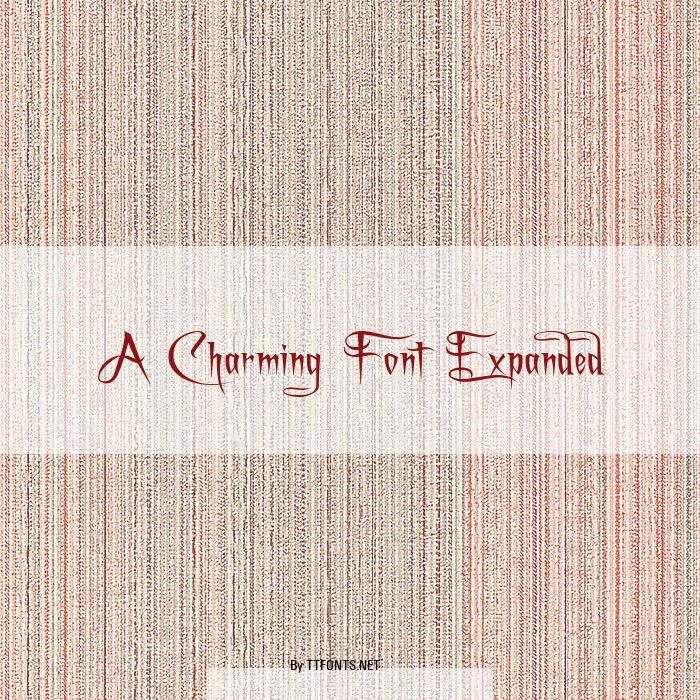 A Charming Font Expanded example