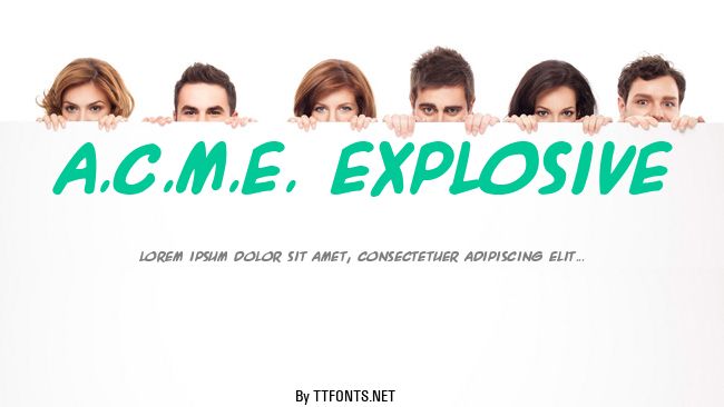 A.C.M.E. Explosive example
