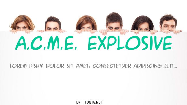 A.C.M.E. Explosive example