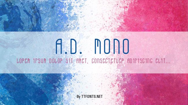 A.D. MONO example