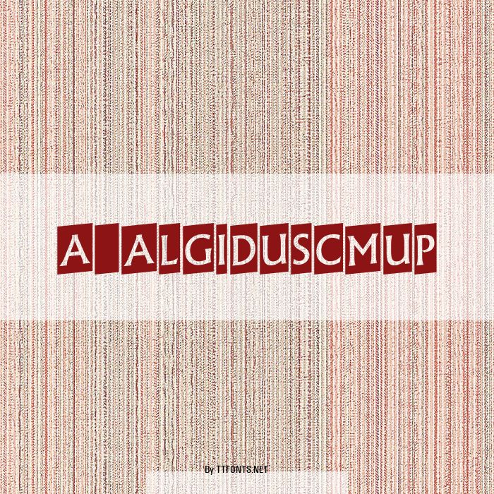 a_AlgidusCmUp example
