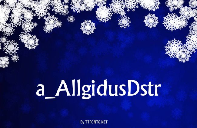 a_AllgidusDstr example