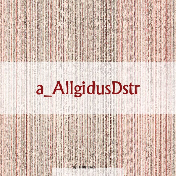 a_AllgidusDstr example
