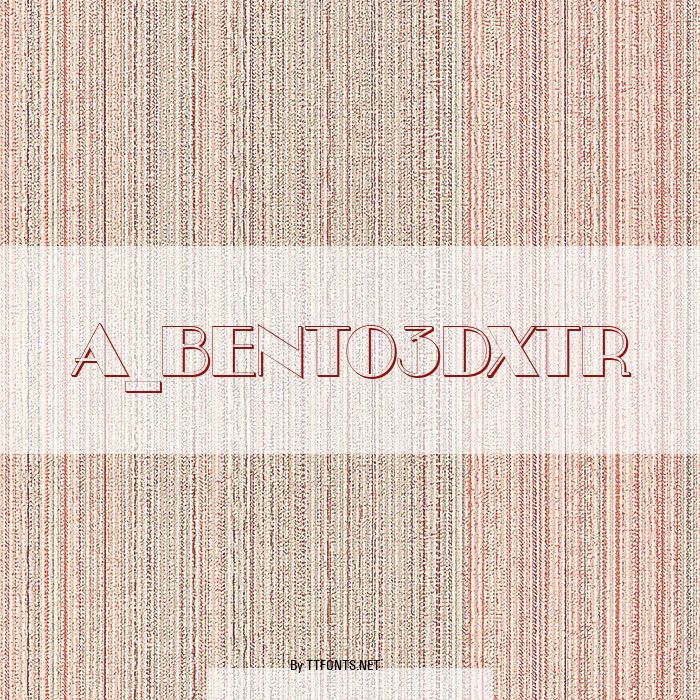 a_Bento3Dxtr example