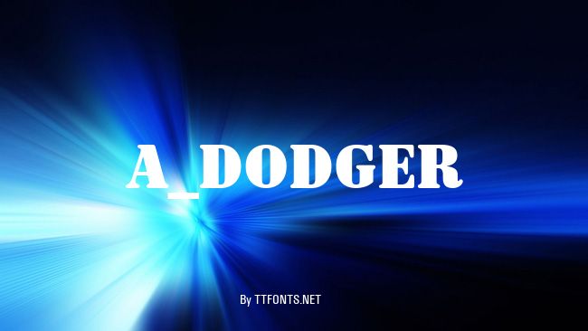 a_Dodger example