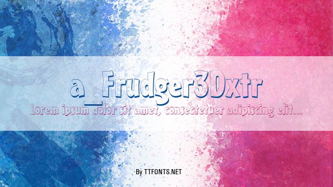 a_Frudger3Dxtr example