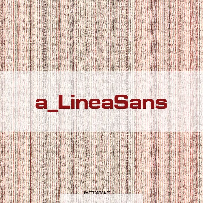 a_LineaSans example