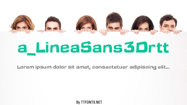 a_LineaSans3Drtt example