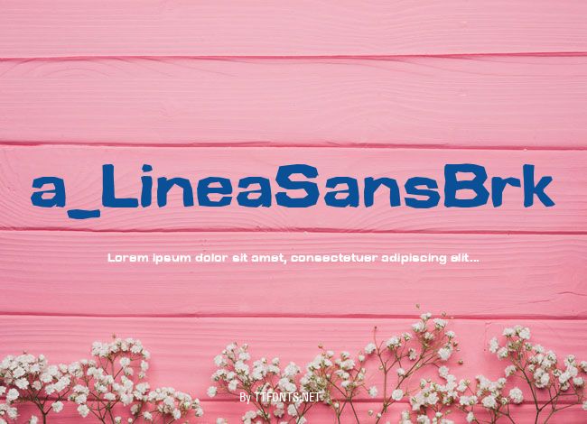 a_LineaSansBrk example