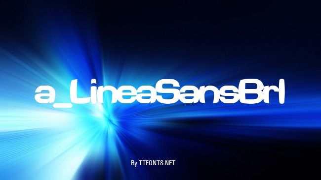 a_LineaSansBrl example