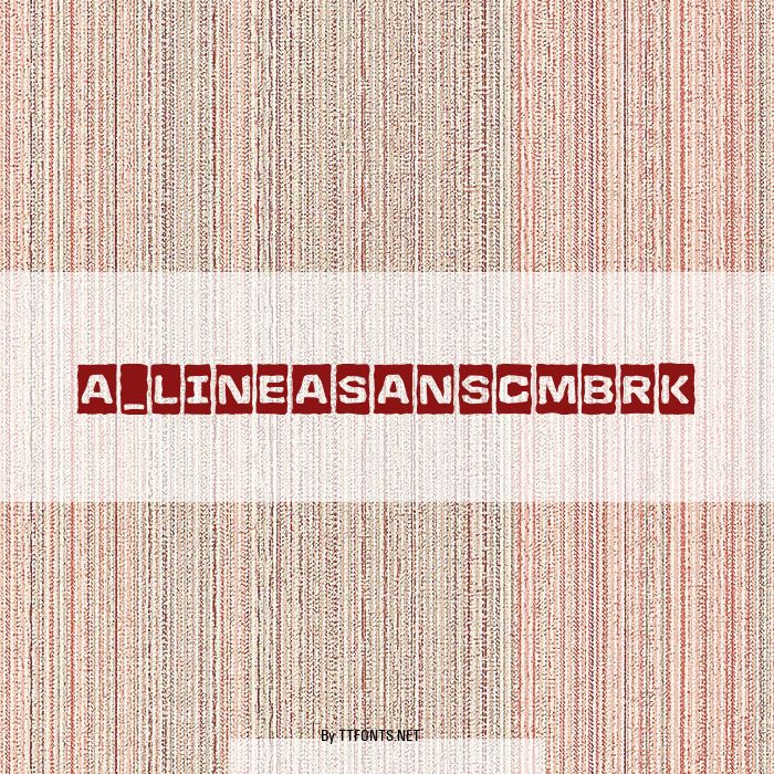 a_LineaSansCmBrk example