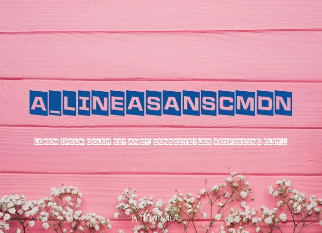 a_LineaSansCmDn example