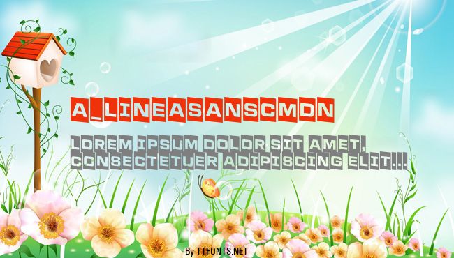 a_LineaSansCmDn example