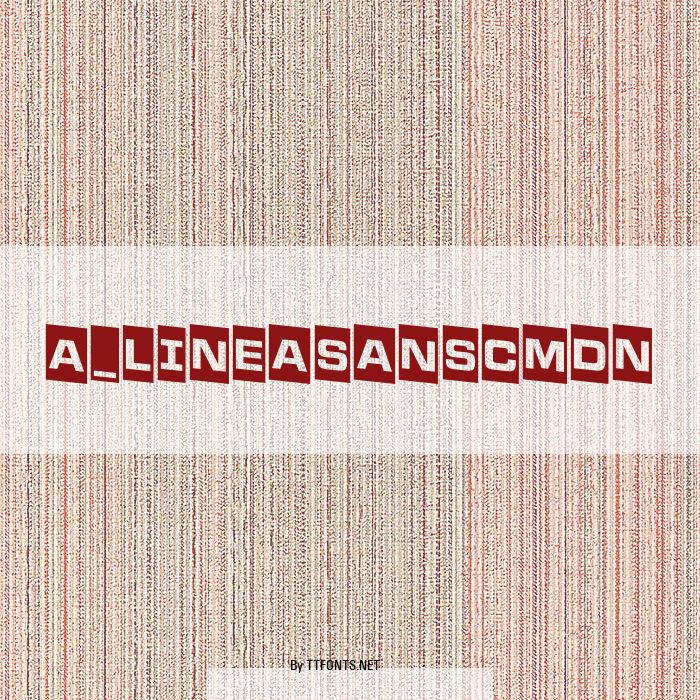 a_LineaSansCmDn example