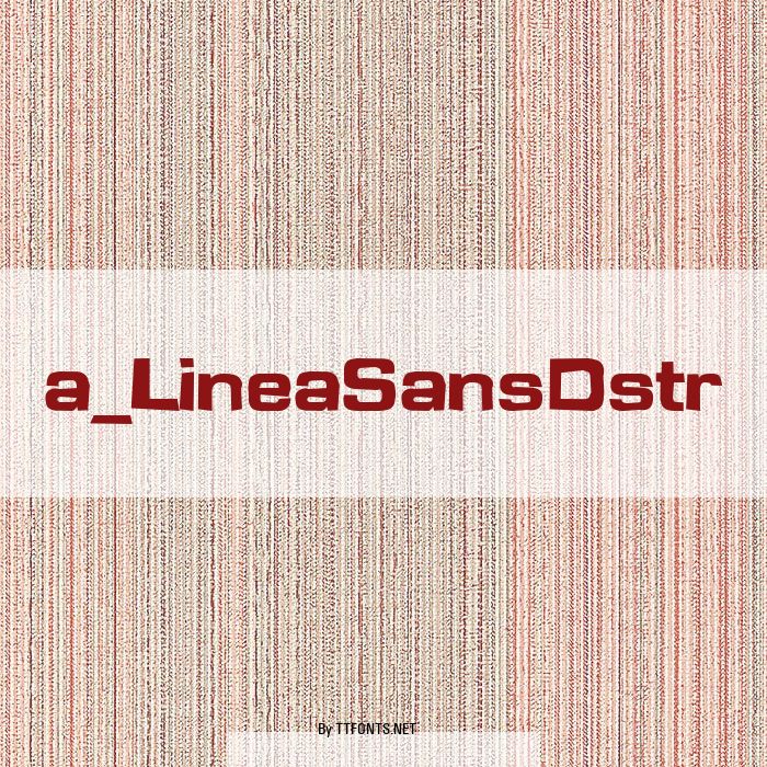 a_LineaSansDstr example