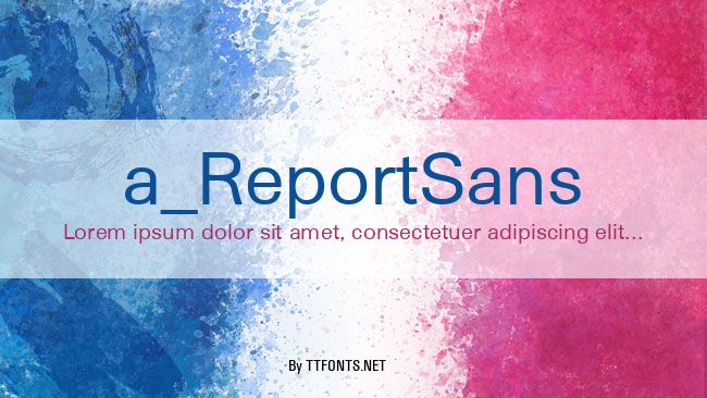 a_ReportSans example