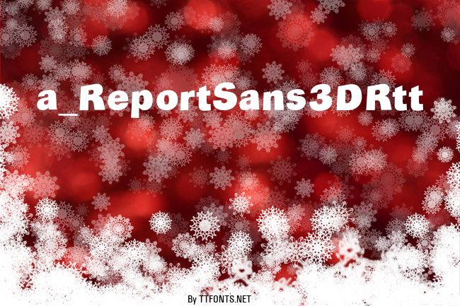 a_ReportSans3DRtt example