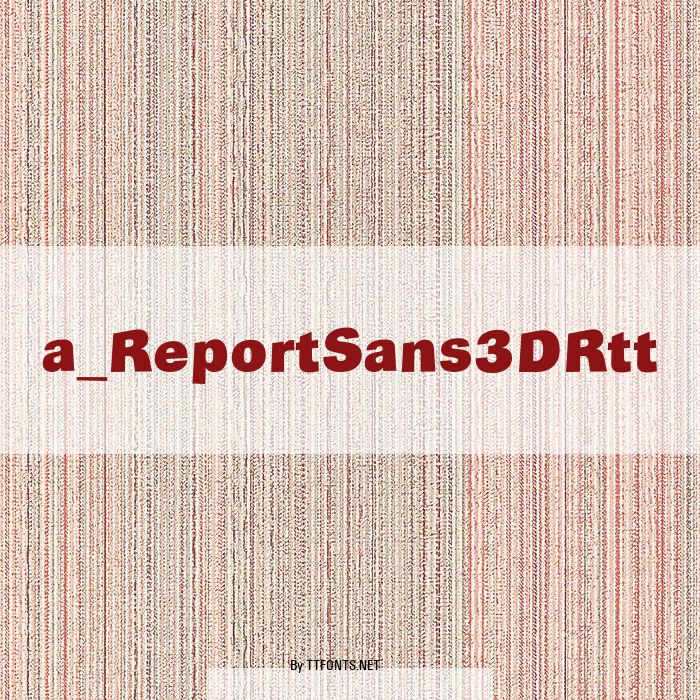 a_ReportSans3DRtt example