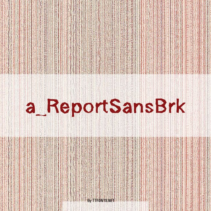 a_ReportSansBrk example