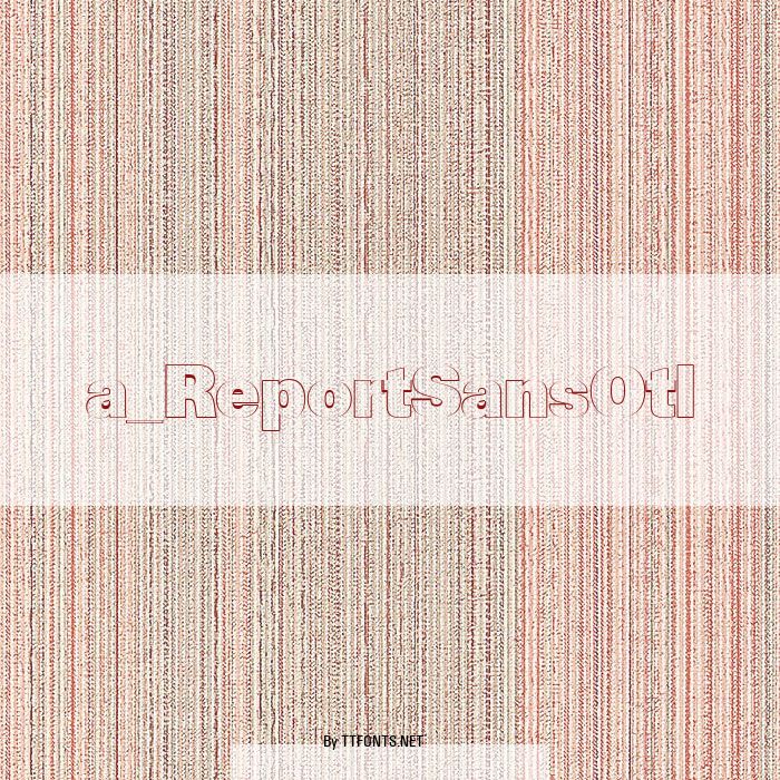 a_ReportSansOtl example