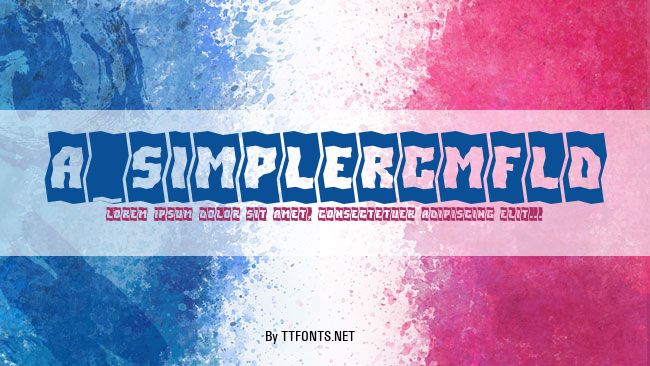 a_SimplerCmFld example