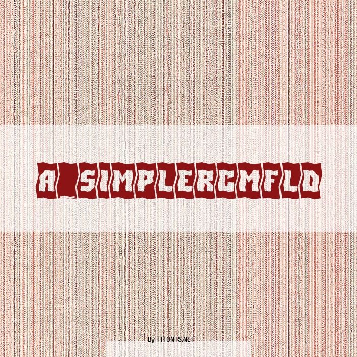 a_SimplerCmFld example