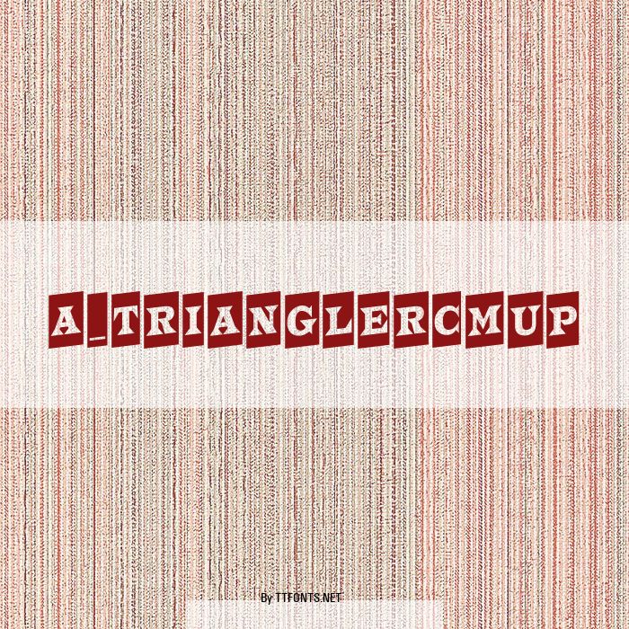 a_TrianglerCmUp example