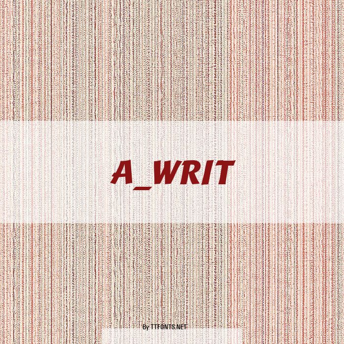 a_Writ example