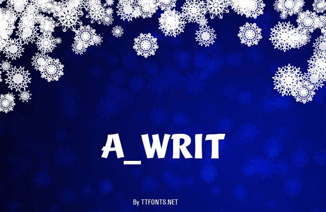 a_Writ example