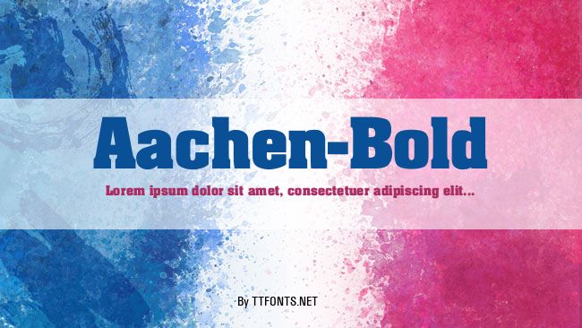 Aachen-Bold example
