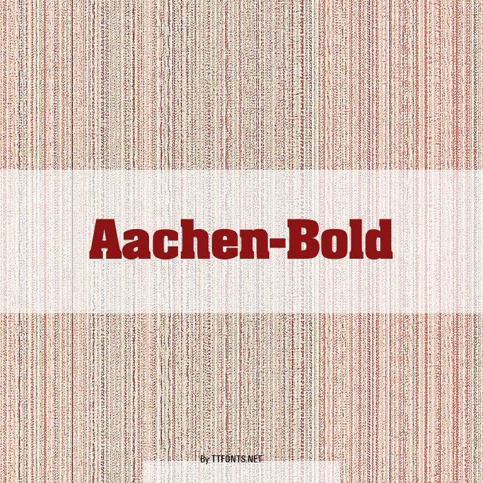 Aachen-Bold example