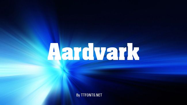 Aardvark example