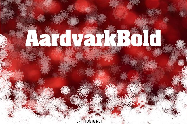AardvarkBold example