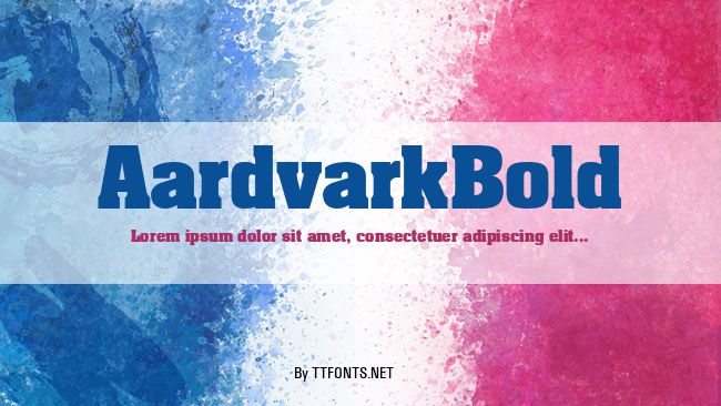 AardvarkBold example